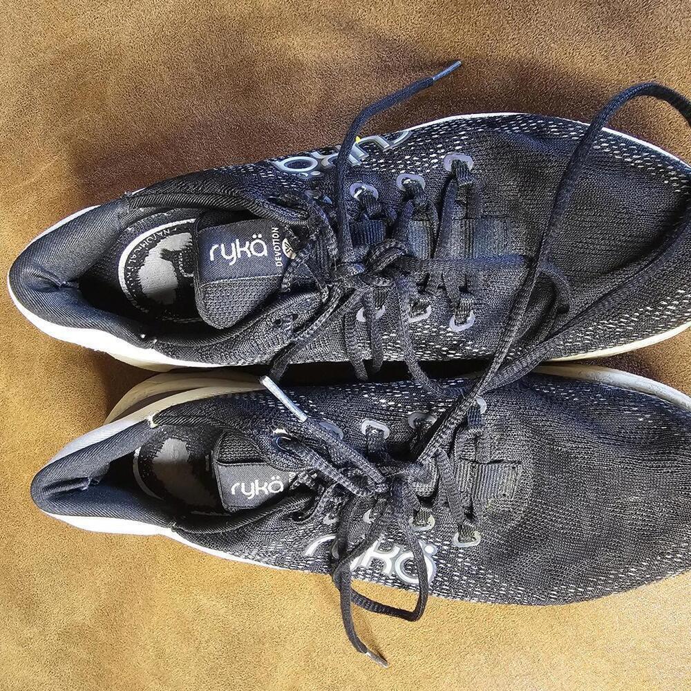 Ryka Women's Black And White Athletic Sneakers